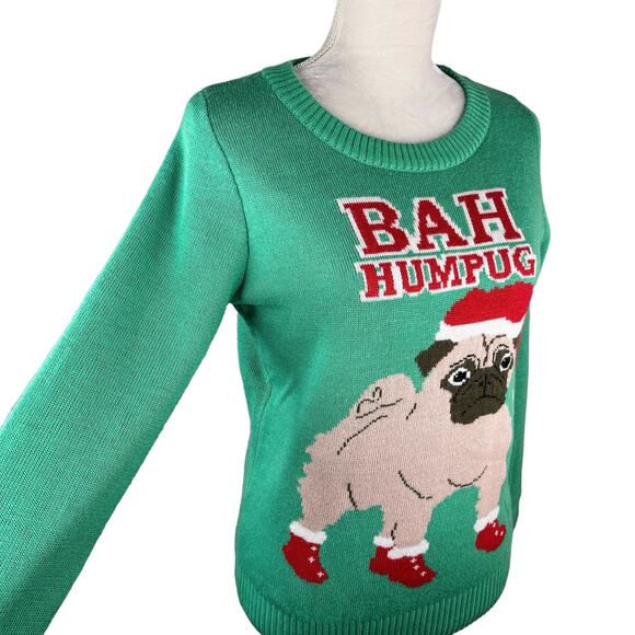 Tipsy Elves Bah Humpug Ugly Christmas Sweater M Medium - Picture 6 of 10
